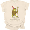 Off to Cast Mild Inconveniences – Wizard Frog T-Shirt - Comfort Colors