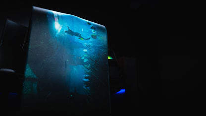 "Labs Breach" — Rust Deskmat