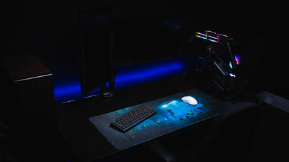 "Labs Breach" — Rust Deskmat