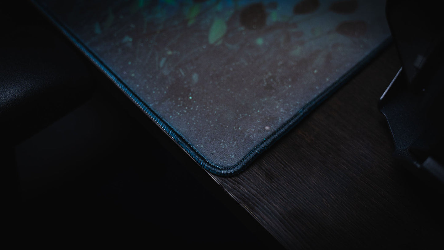 "Labs Breach" — Rust Deskmat
