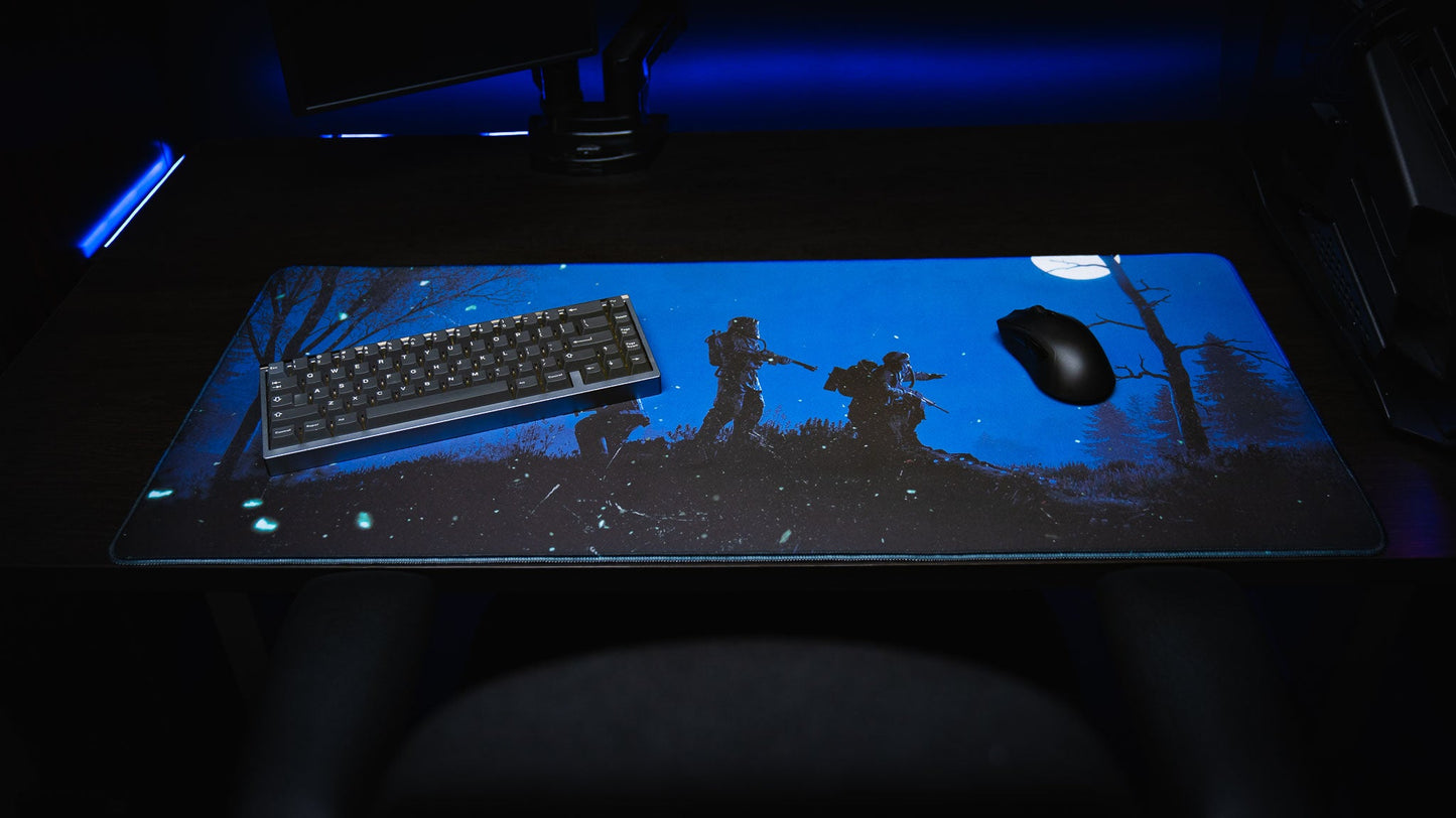 "Twilight Roam" — Rust Deskmat