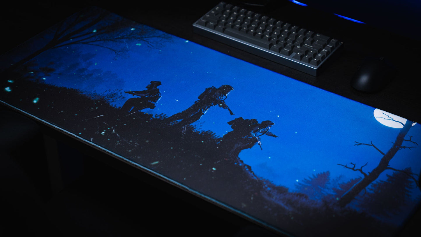 "Twilight Roam" — Rust Deskmat