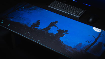 "Twilight Roam" — Rust Deskmat