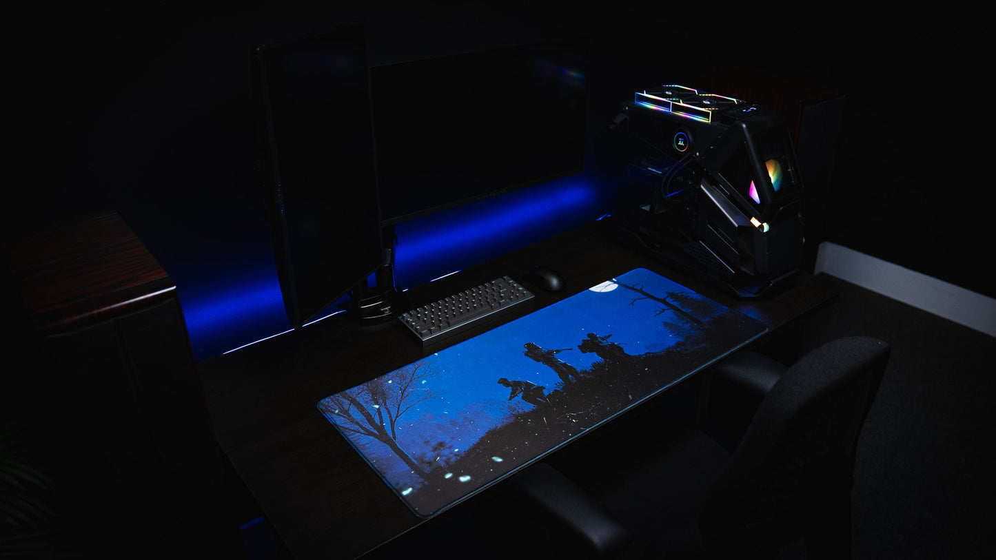 "Twilight Roam" — Rust Deskmat