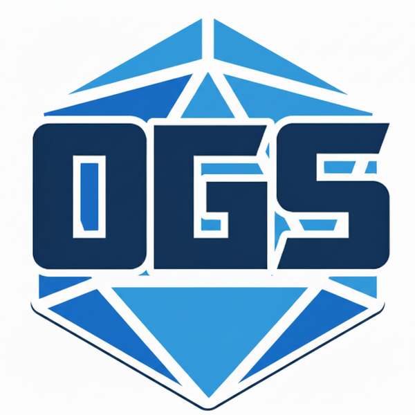 OGS Logo - White Triangle Seam Lines