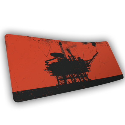 "Oil Rig" II — Rust Deskmat