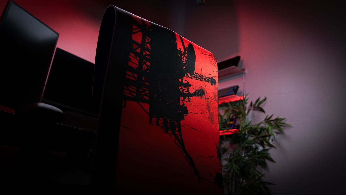 "Oil Rig" II — Rust Deskmat