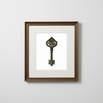 Ornate Medieval Key Fine Art Print Archival Reproduction