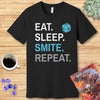 Paladin Smite T-Shirt – 'Eat, Sleep, Smite, Repeat'