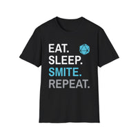 Paladin Smite T-Shirt – 'Eat, Sleep, Smite, Repeat'