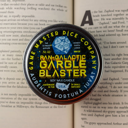Pan Galactic Gargle Blaster Gaming Candle
