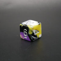 Panic Abstraction - 7 Piece DnD Dice Set | Acrylic RPG Gaming Dice