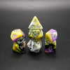 Panic Abstraction - 7 Piece DnD Dice Set | Acrylic RPG Gaming Dice