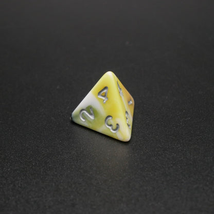 Panic Abstraction - 7 Piece DnD Dice Set | Acrylic RPG Gaming Dice