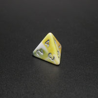 Panic Abstraction - 7 Piece DnD Dice Set | Acrylic RPG Gaming Dice