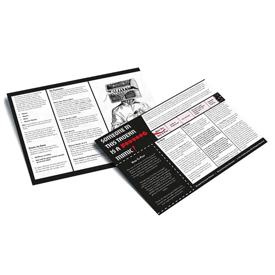 Someone in the Tavern is a F*****G Mimic! - Roleplaying Game