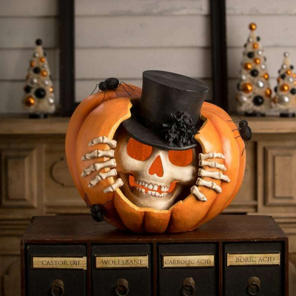 Peek-A-Boo Skelly Halloween Decor by Bethany Lowe Designs RETIRED