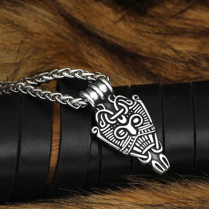 Vikings Odin's Face Stainless Steel Pendant Necklace