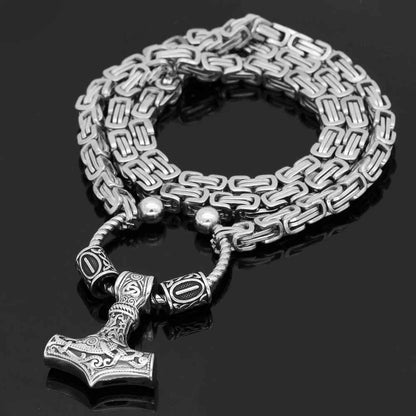 Vikings Hammer of Thor Stainless Steel Necklace