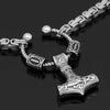 Vikings Hammer of Thor Stainless Steel Necklace