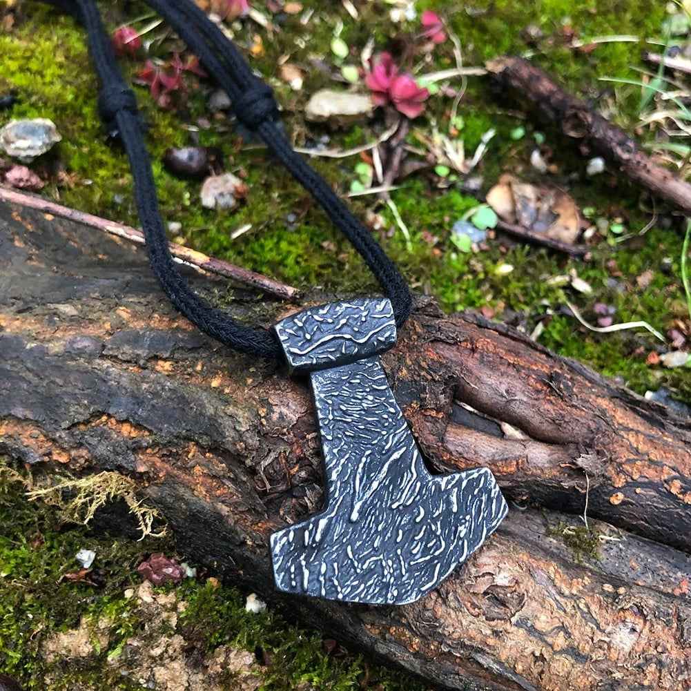 Vikings Thors Mjolnir Stainless Steel Pendant