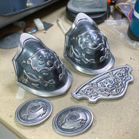 Silver Fantasy Warrior Princess Armor accessories - Custom Made