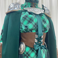 Silver Fantasy Warrior Princess Armor accessories - Custom Made