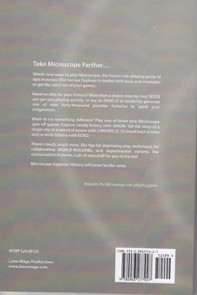 Microscope Explorer Expansion – New Ways to Play Microscope RPG