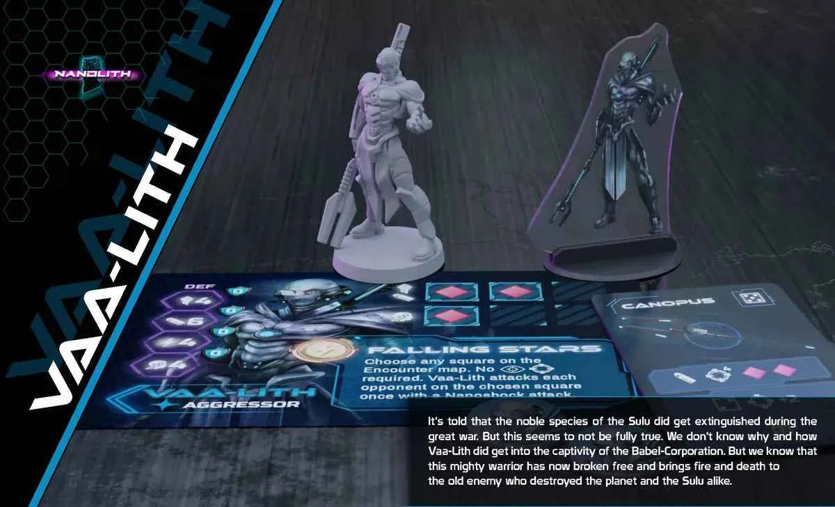 Nanolith: Cyberpunk RPG Board Game