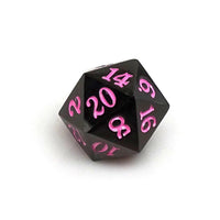 Gun Metal D20 - Signature Font -  Pink Font