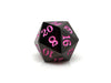 Gun Metal D20 - Signature Font -  Pink Font