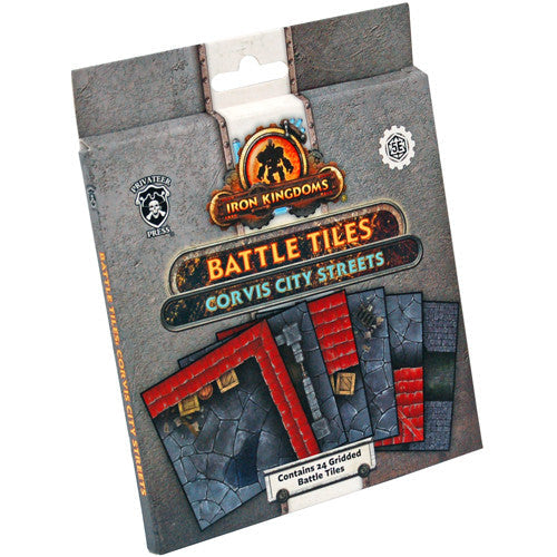 Iron Kingdoms (5E) - Corvis City Streets Gridded Battle Tiles