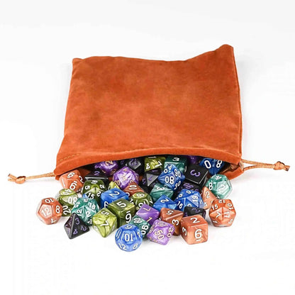 Mysterious Surprise Polyhedral Acrylic DND Dice Set — 3-Piece or 5-Piece RPG Dice + Dice Bag