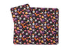 Polyhedral dice and floral desk set, mouse pad, coaster