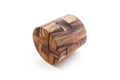 Cylinder Cube - Brain Teaser Wooden Puzzle
