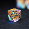 Prismatic Rainbow Glass Gemstone Dice Set