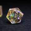 Prismatic Rainbow Glass Gemstone Dice Set