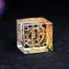 Prismatic Rainbow Glass Gemstone Dice Set