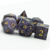 Purple Amethyst Gemstone Dice Set