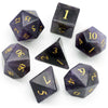 Purple Amethyst Gemstone Dice Set
