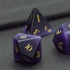 Purple Cat Eye Gemstone Dice Set