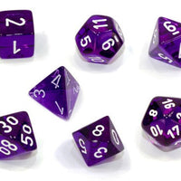 Chessex: Polyhedral Translucent Dice sets - 10mm