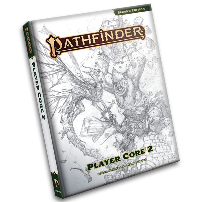 Pathfinder Player Core 2 Sketch Cover Edition - 8 Remastered Classes & 40+ Archetypes