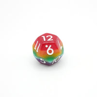 Rainbow Redux - 7 Piece DnD Dice Set | Acrylic RPG Gaming Dice