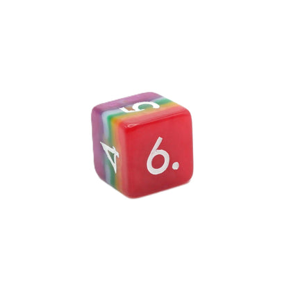Rainbow Redux - 7 Piece DnD Dice Set | Acrylic RPG Gaming Dice