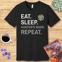 Ranger Class T-Shirt – 'Eat, Sleep, Hunter's Mark, Repeat'