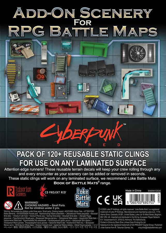 Cyberpunk RED: Add-On Scenery for RPG Battle Maps