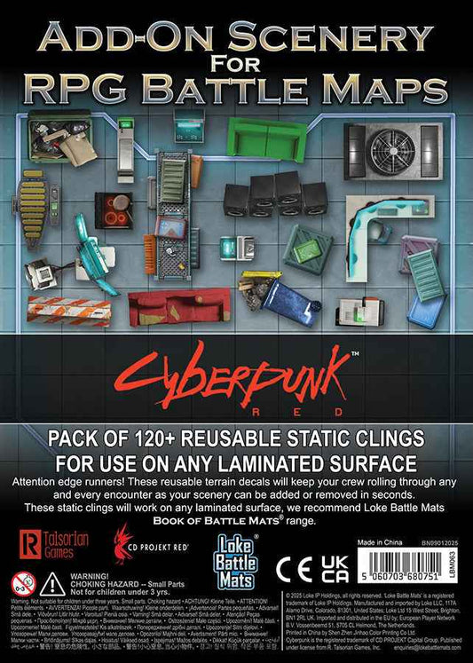 Cyberpunk RED: Add-On Scenery for RPG Battle Maps