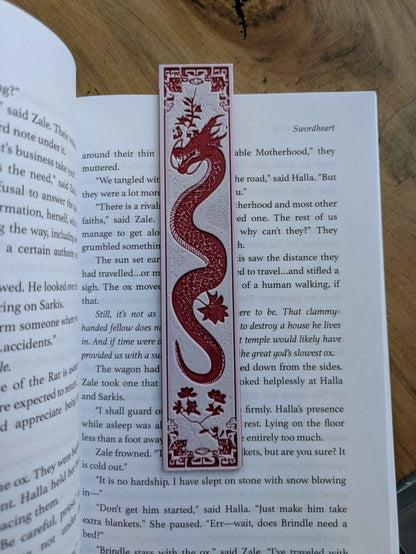 Heraldic Dragon Bookmark Set – Medieval Bestiary Art for Book Lovers