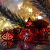 Candy Cane Wonderland - Red Glass Dice Set